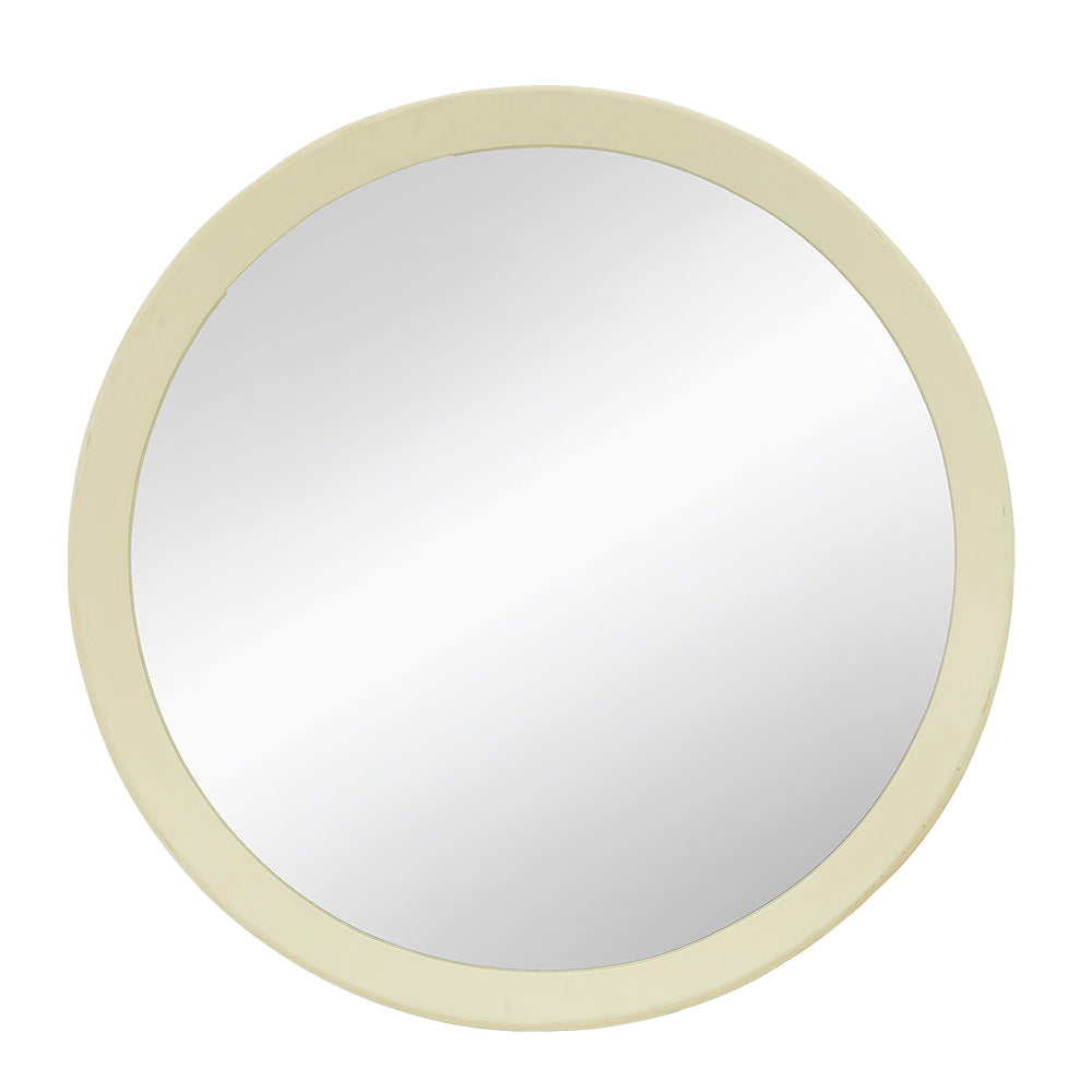 20-Inch Mango Wood Wall Mirror with Solid Wood Frame